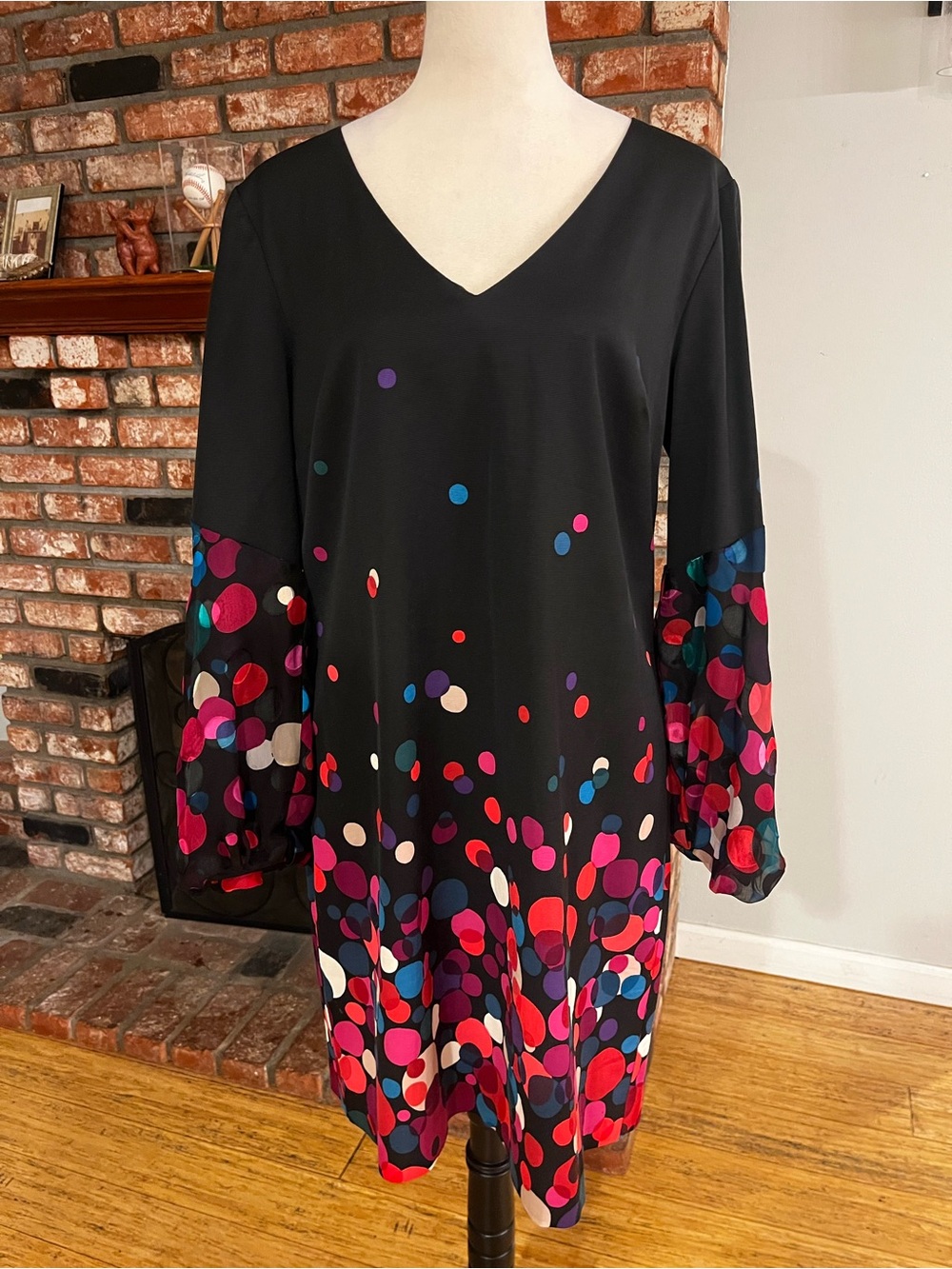 Trina Turk $298 Black Bubbly Shift Dress